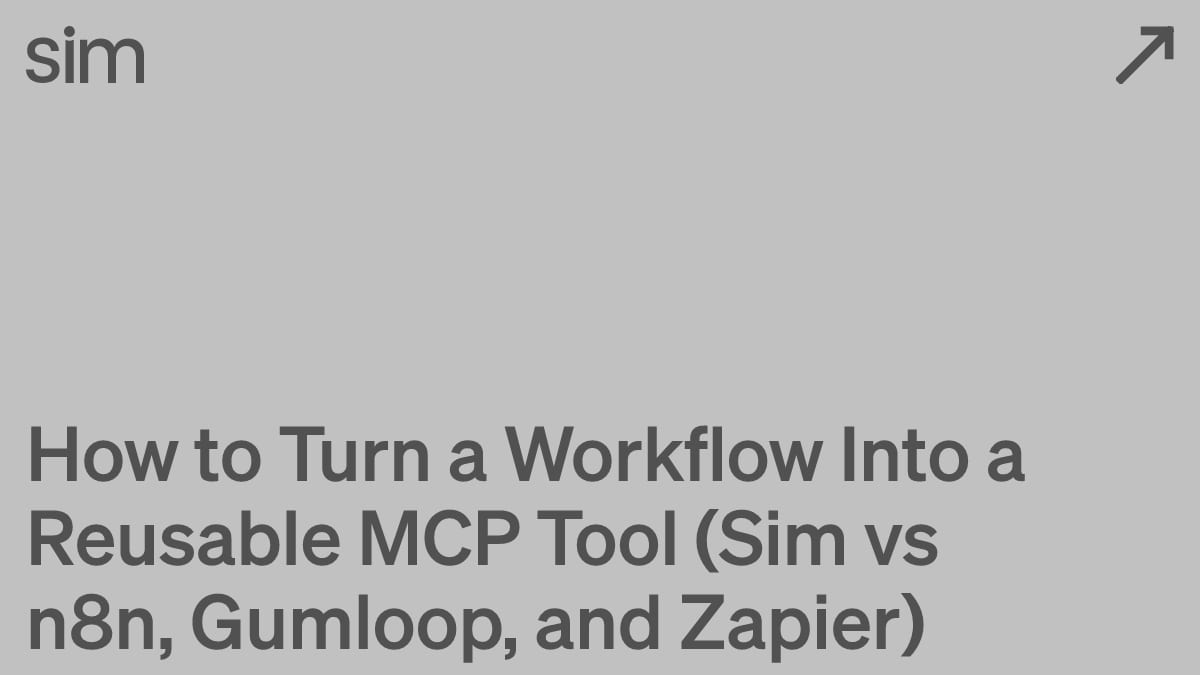How to Turn a Workflow Into a Reusable MCP Tool (Studio vs n8n, Gumloop, and Zapier)